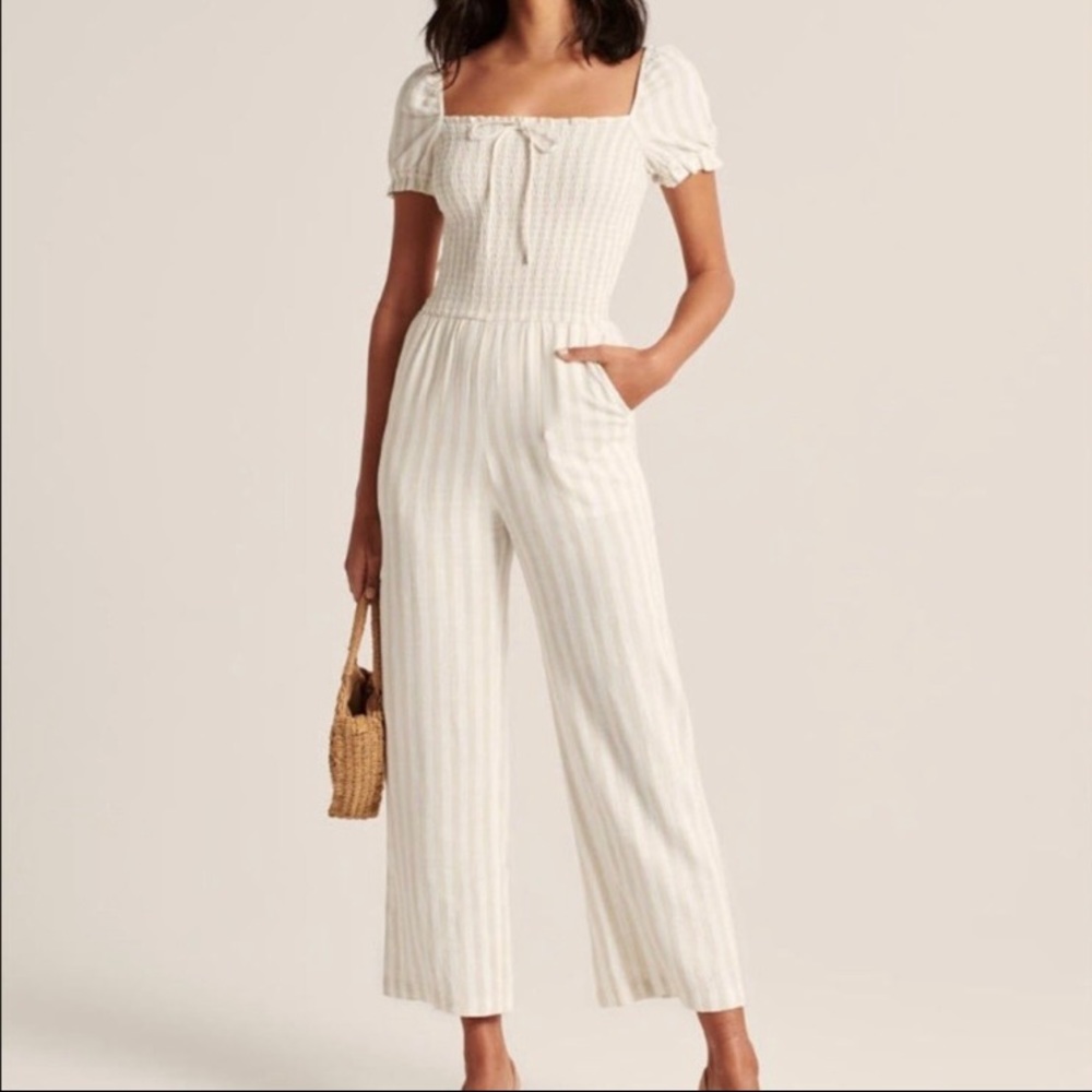 Abercrombie & Fitch striped jumpsuit